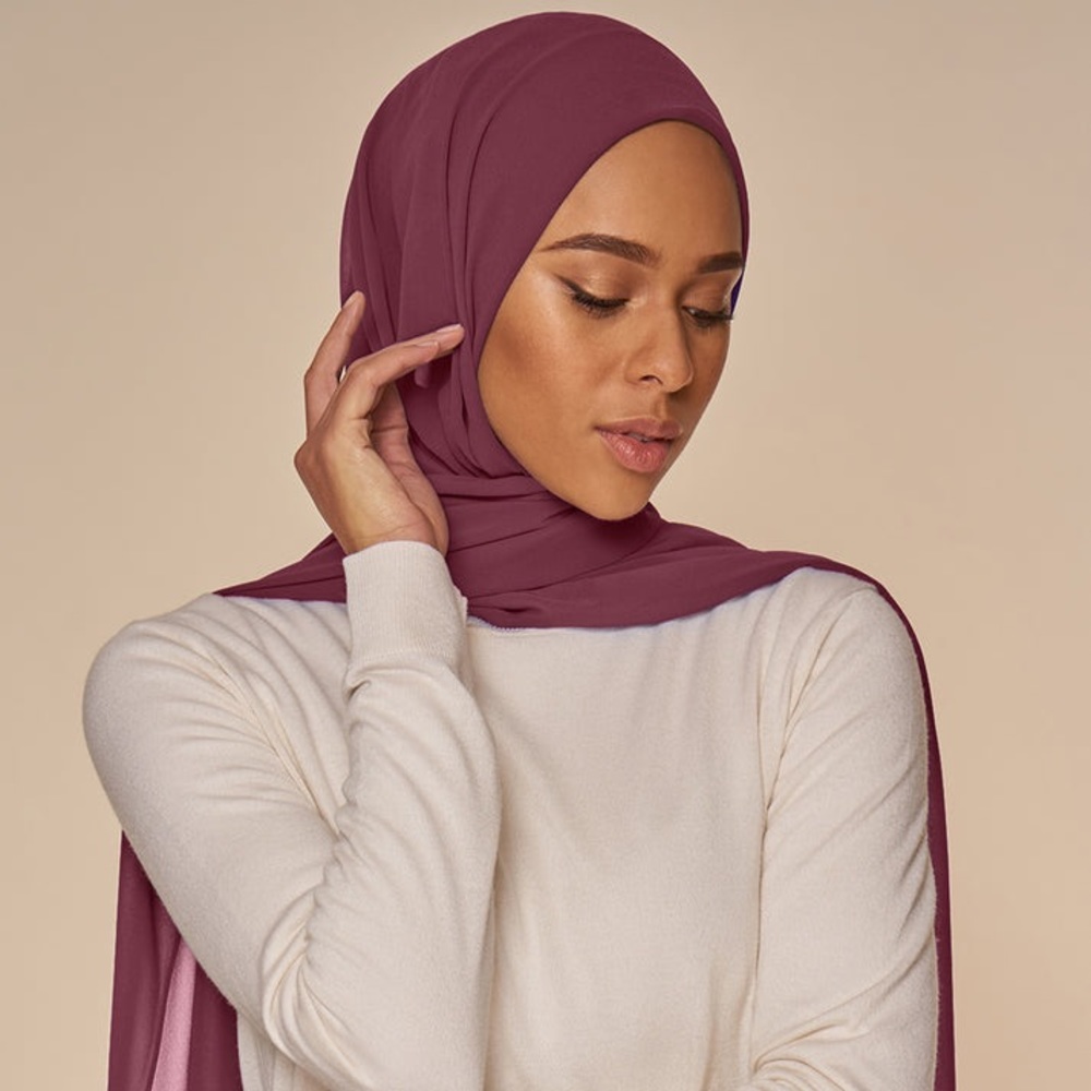 Haute Hijab’s sold-out “African Violet” scarf never been worn and ready to ship!